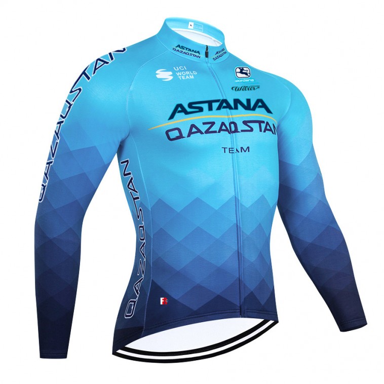 Maillot vélo hiver pro ASTANA Qazaqstan 2023