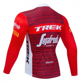 Maillot vélo hiver pro TREK Segafredo 2023 blanc