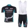 Ensemble cuissard vélo et maillot cyclisme équipe pro Bianchi Idro Drain