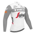 Maillot vélo hiver pro TREK Segafredo 2023 gris