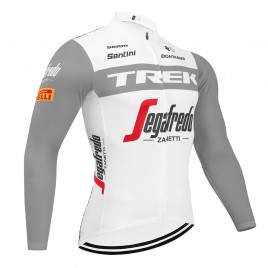 Maillot vélo hiver pro TREK Segafredo 2023 gris