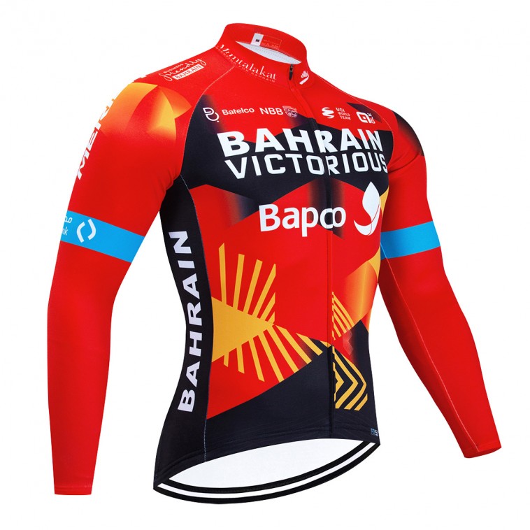 Maillot vélo hiver pro BAHRAIN Victorious 2023