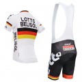 Ensemble cuissard vélo et maillot cyclisme équipe pro Lotto Belisol