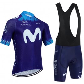 Ensemble cuissard vélo et maillot cyclisme équipe pro MOVISTAR 2023 Aero Mesh