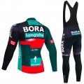 Ensemble cuissard vélo et maillot cyclisme hiver pro BORA Hansgrohe 2023