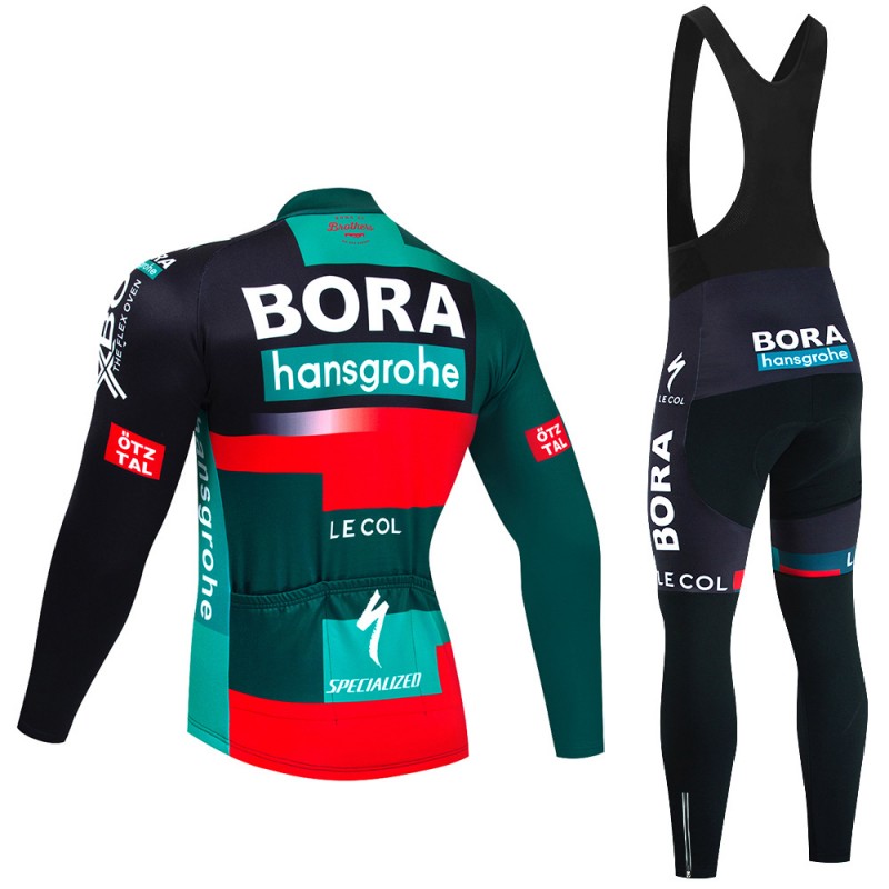 Homme Tenue Cycliste Manches Longues et Collant Long Hiver Thermal Fleece  2022 Bora-Hansgrohe N001