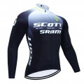Maillot vélo hiver pro SCOTT SRAM 2023 noir