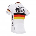 Ensemble cuissard vélo et maillot cyclisme équipe pro Lotto Belisol