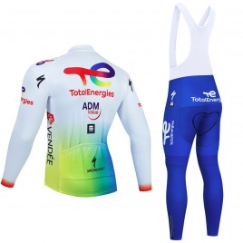 Ensemble cuissard vélo et maillot cyclisme hiver pro TotalEnergies 2023