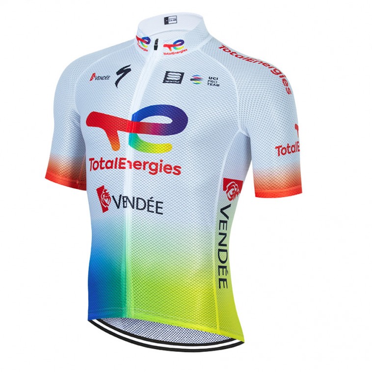 Maillot vélo équipe pro TotalEnergies 2023 Aero Mesh