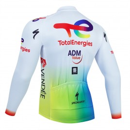 Maillot vélo hiver équipe pro TotalEnergies 2023