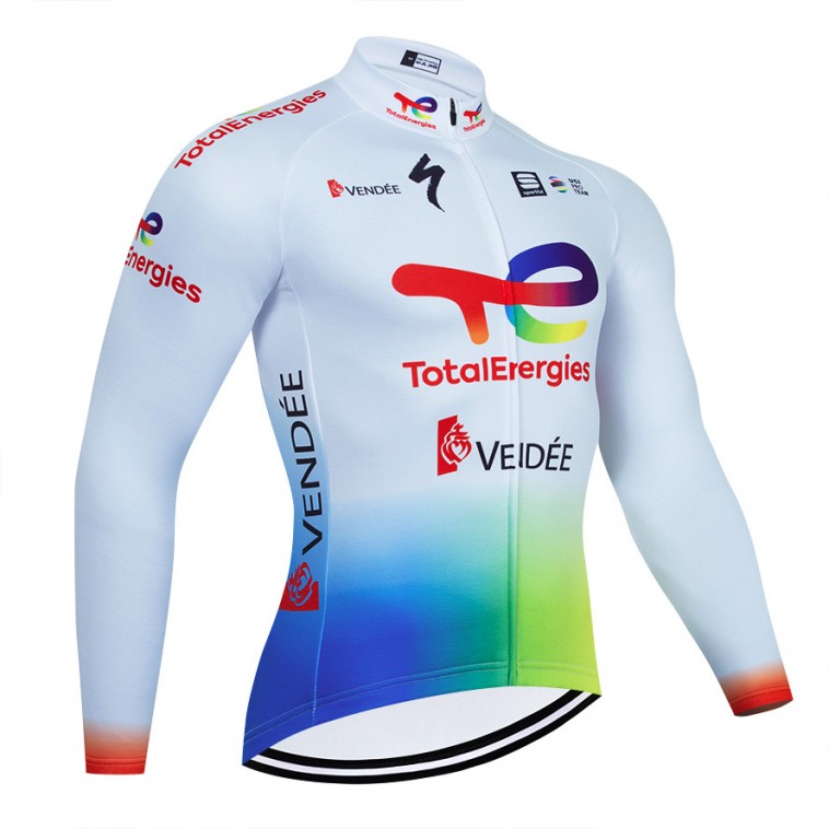 Maillot velo hiver equipe pro TotalEnergies 2023