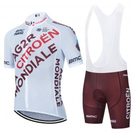 Ensemble cuissard vélo et maillot cyclisme équipe pro AG2R La Mondiale 2023 Aero Mesh