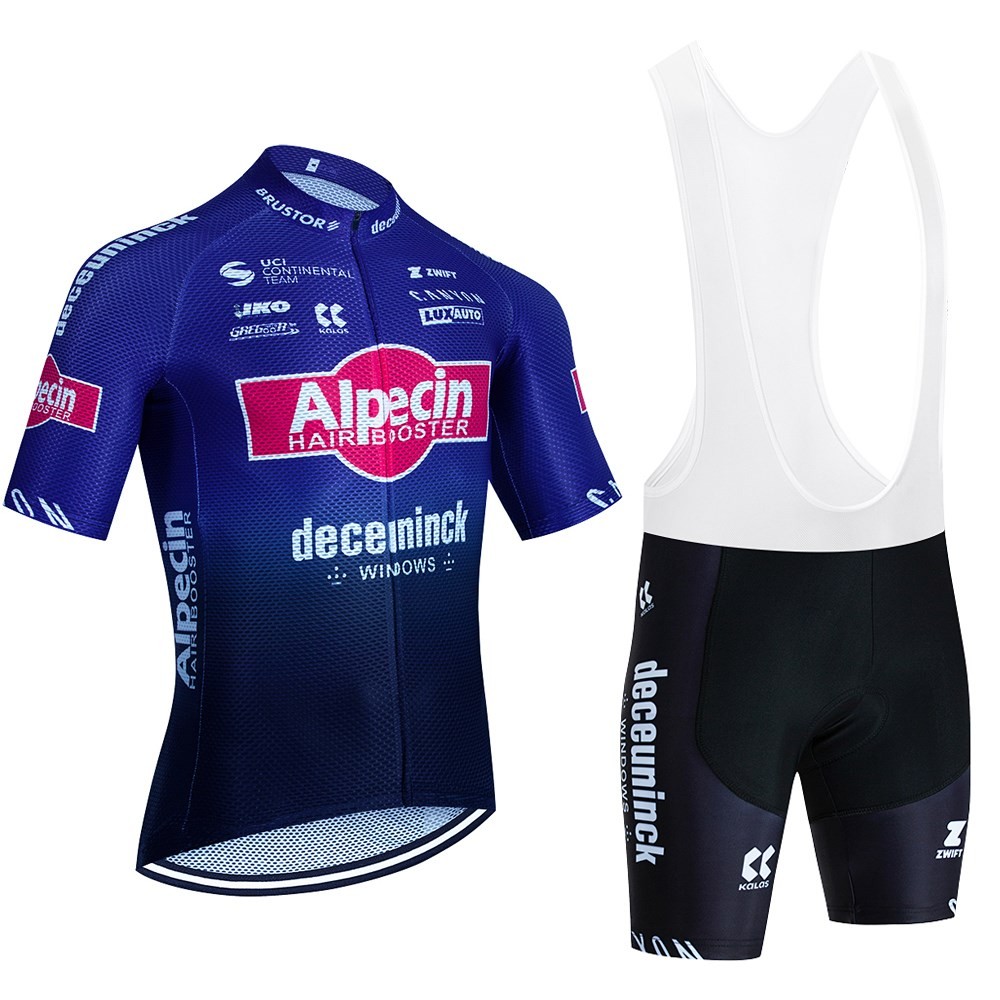 Ensemble cuissard velo et maillot cyclisme equipe pro Alpecin Deceuninck 2023 Aero Mesh Tenuevelo