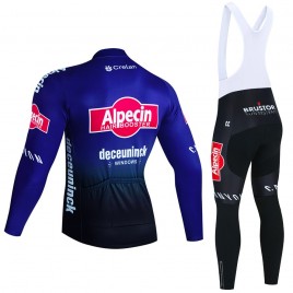 Ensemble cuissard vélo et maillot cyclisme hiver pro Alpecin-Deceuninck 2023