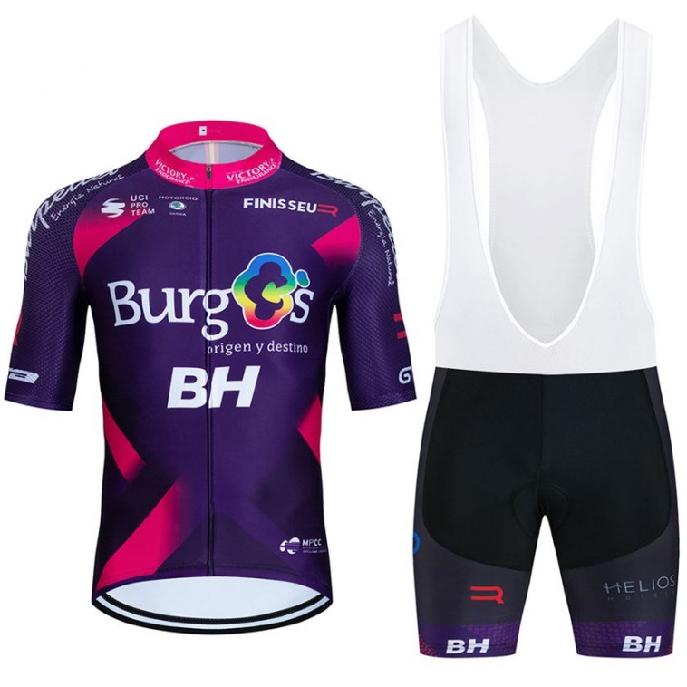 Ensemble cuissard vélo et maillot cyclisme équipe pro BURGOS BH 2023 Aero Mesh