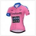 Ensemble cuissard vélo et maillot cyclisme femme équipe pro Tinkoff Saxo