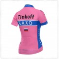 Ensemble cuissard vélo et maillot cyclisme femme équipe pro Tinkoff Saxo