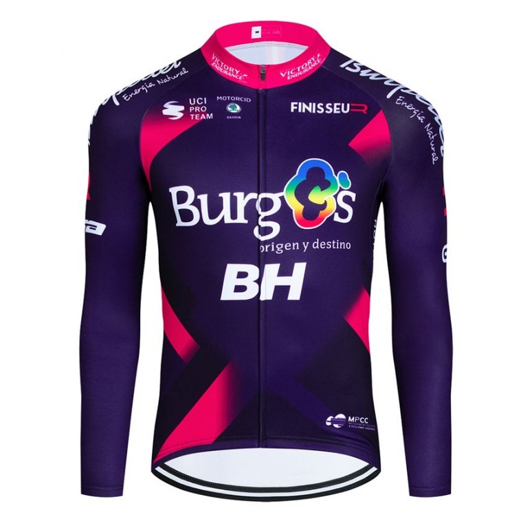 Maillot vélo hiver équipe pro BURGOS BH 2023