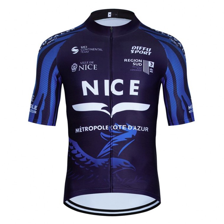 Maillot vélo équipe pro NICE Métropole Côte d'Azur 2023 Aero Mesh