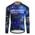 Maillot vélo hiver équipe pro ASTANA Qazaqstan 2024