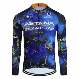 Maillot vélo hiver équipe pro ASTANA Qazaqstan 2024