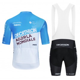 Ensemble cuissard vélo et maillot cyclisme équipe pro Décathlon-AG2R 2024 Aero Mesh