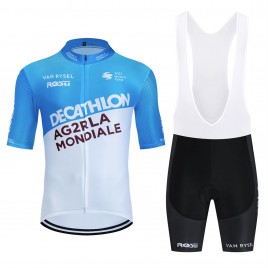 Ensemble cuissard vélo et maillot cyclisme équipe pro Décathlon-AG2R 2024 Aero Mesh