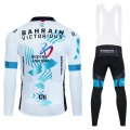 Ensemble cuissard vélo et maillot cyclisme hiver pro Bahrain-Victorious 2024