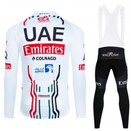 Ensemble cuissard vélo et maillot cyclisme hiver pro UAE EMIRATES 2024