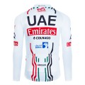 Maillot vélo hiver équipe pro UAE EMIRATES 2024