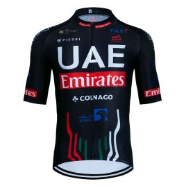 Maillot vélo équipe pro UAE EMIRATES 2024 Black Aero Mesh