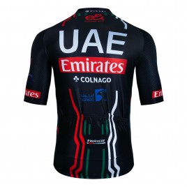 Maillot vélo équipe pro UAE EMIRATES 2024 Black Aero Mesh