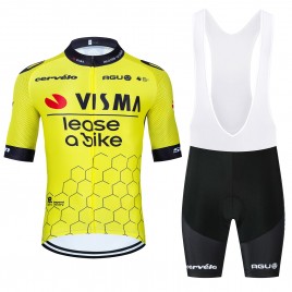 Ensemble cuissard vélo et maillot cyclisme équipe pro VISMA Lease a Bike 2024 Aero Mesh