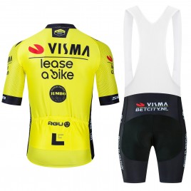 Ensemble cuissard vélo et maillot cyclisme équipe pro VISMA Lease a Bike 2024 Aero Mesh
