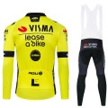 Ensemble cuissard vélo et maillot cyclisme hiver pro VISMA Lease a Bike 2024