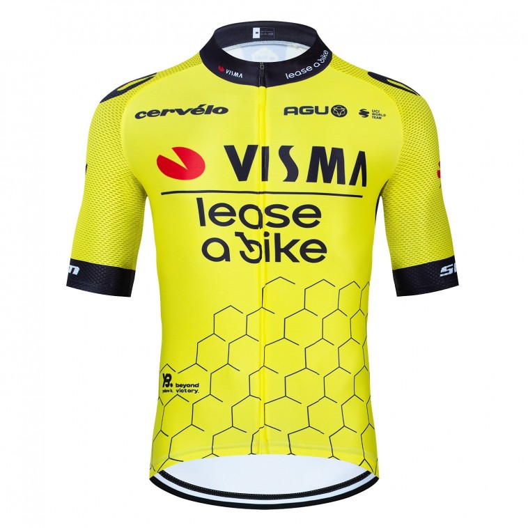 Maillot vélo équipe pro VISMA Lease a Bike 2024 Aero Mesh