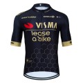 Maillot vélo équipe pro VISMA Lease a Bike 2024 Aero Mesh Black