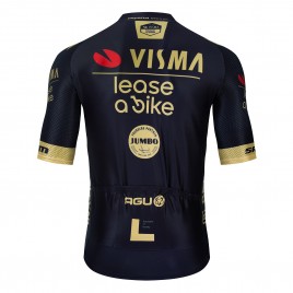 Maillot vélo équipe pro VISMA Lease a Bike 2024 Aero Mesh Black