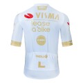 Maillot vélo équipe pro VISMA Lease a Bike 2024 Aero Mesh Blanc