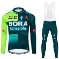 Ensemble cuissard vélo et maillot cyclisme hiver pro BORA Hansgrohe 2024