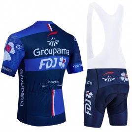 Ensemble cuissard vélo et maillot cyclisme équipe pro FDJ Groupama 2024 Aero Mesh