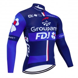 Maillot vélo hiver équipe pro FDJ Groupama 2024