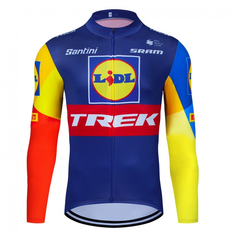 Maillot vélo hiver équipe pro TREK LIDL 2024