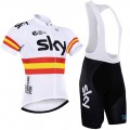 Ensemble cuissard vélo et maillot cyclisme équipe pro SKY