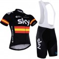 Ensemble cuissard vélo et maillot cyclisme équipe pro SKY