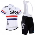 Ensemble cuissard vélo et maillot cyclisme équipe pro SKY