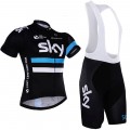 Ensemble cuissard vélo et maillot cyclisme équipe pro SKY