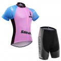 Ensemble cuissard vélo et maillot cyclisme femme Snovaky