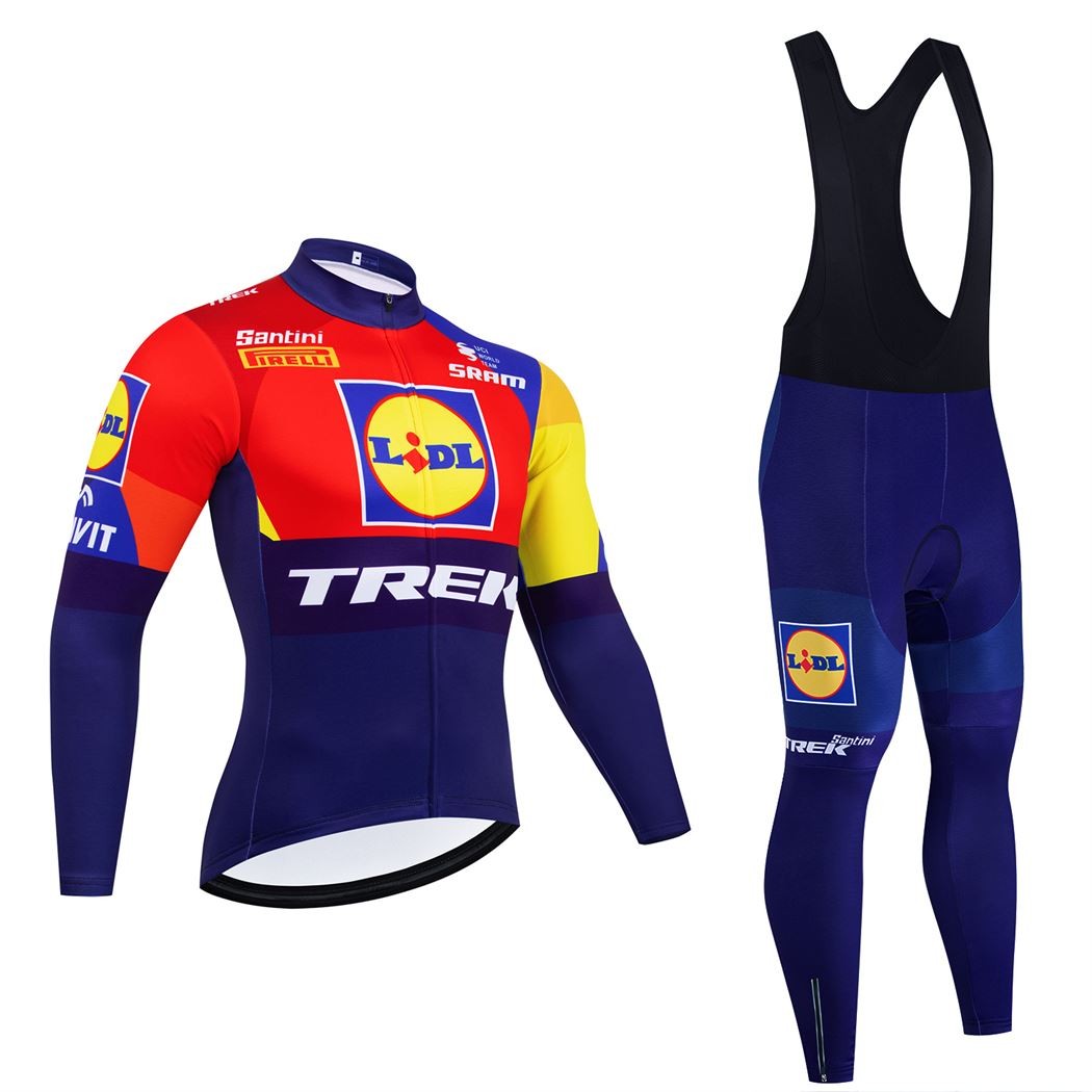 Ensemble cuissard vélo et maillot cyclisme hiver pro EF Education First 2021